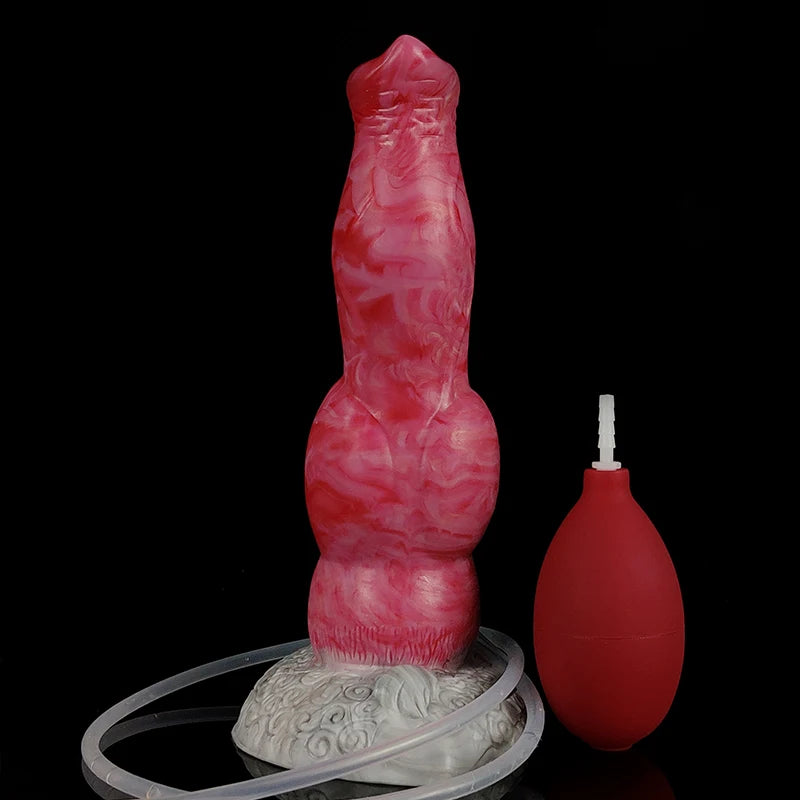 Squirting Function Knot Dildo Fantasy Wolf Dildo