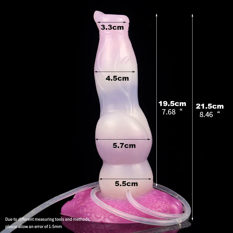 Squirting Function Knot Dildo Fantasy Wolf Dildo
