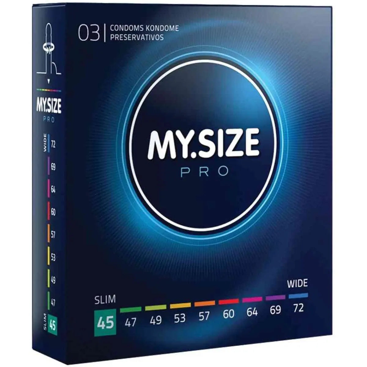 Condoms 3-Pack Size 45 mm
