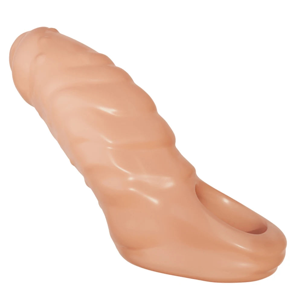 Men Penis Extender Sleeve Reusable Condoms