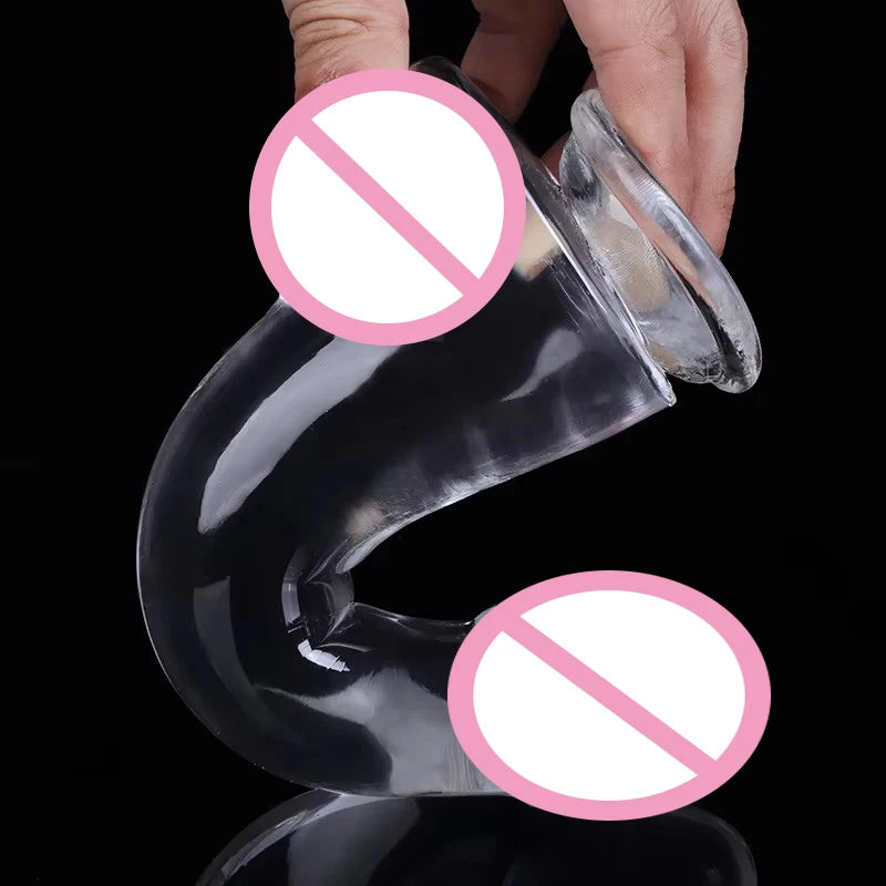 Crystal Simulation Dildo 4size Realistic
