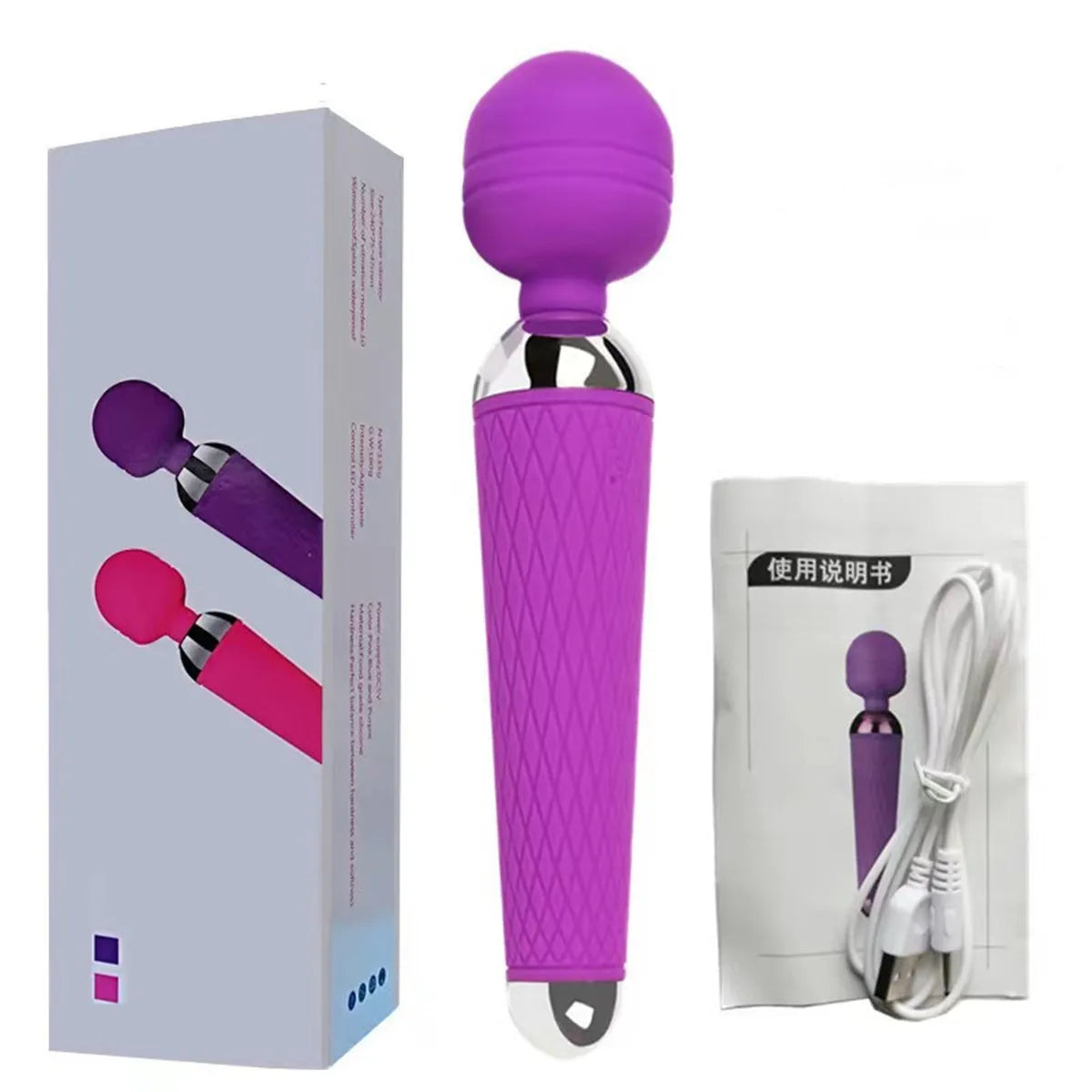 Vibrator, clitoral and vaginal stimulation