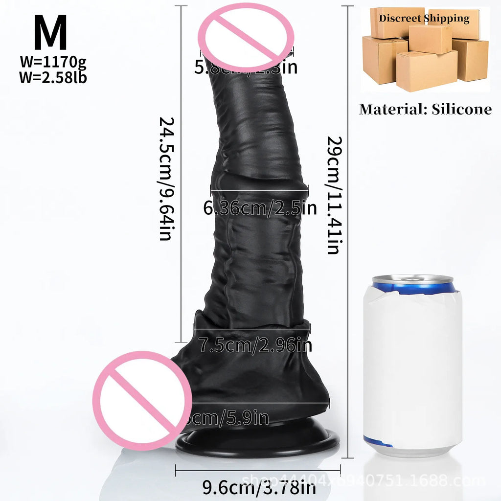 Big Silicone Soft Dog Dildo