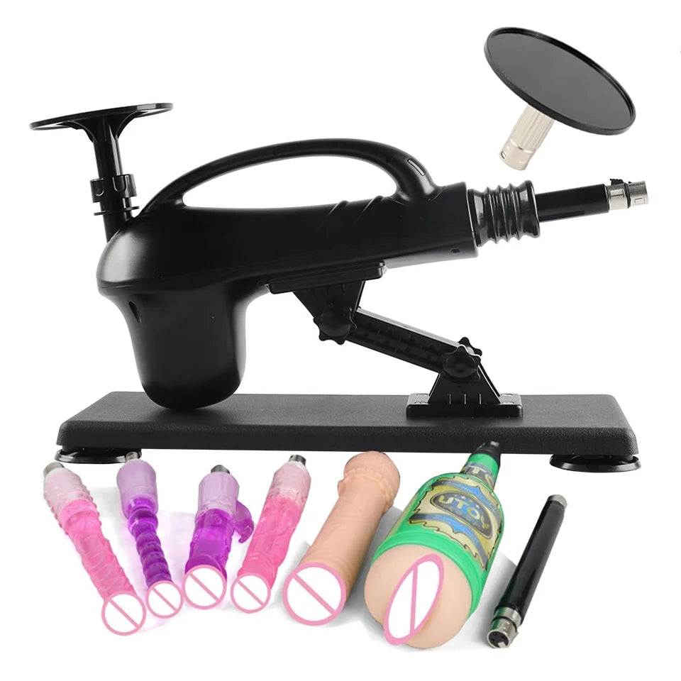Portable Automatic Sex Machine with Dildos Sets