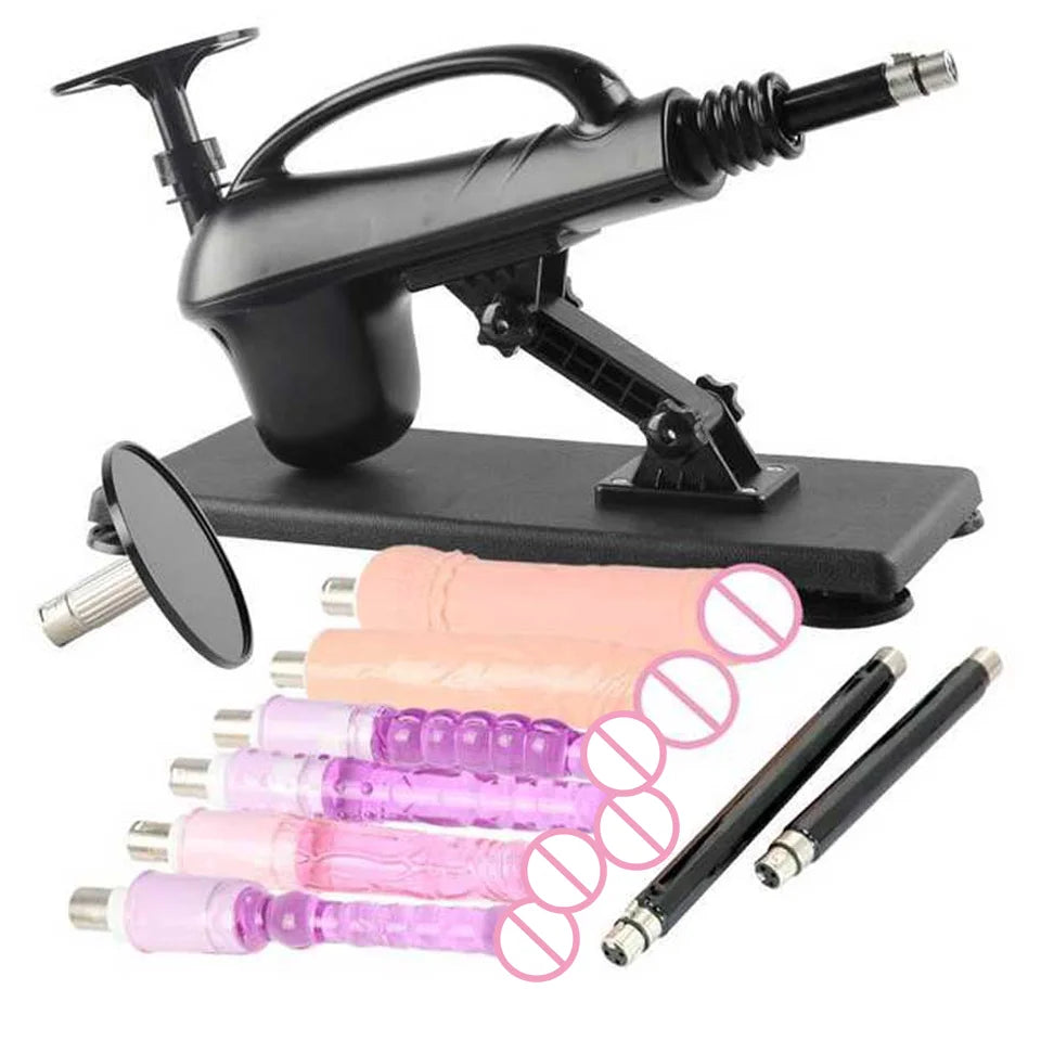 Portable Automatic Sex Machine with Dildos Sets