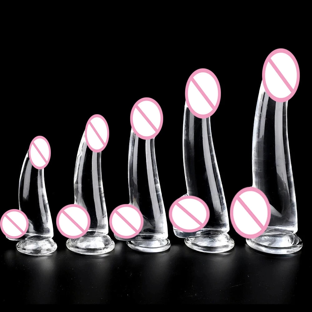 Crystal Simulation Dildo 4size Realistic