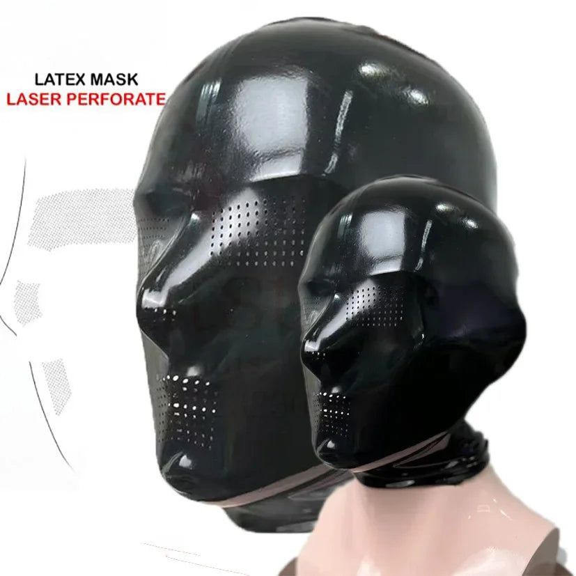 Latex Mask Sexy Rubber Hood