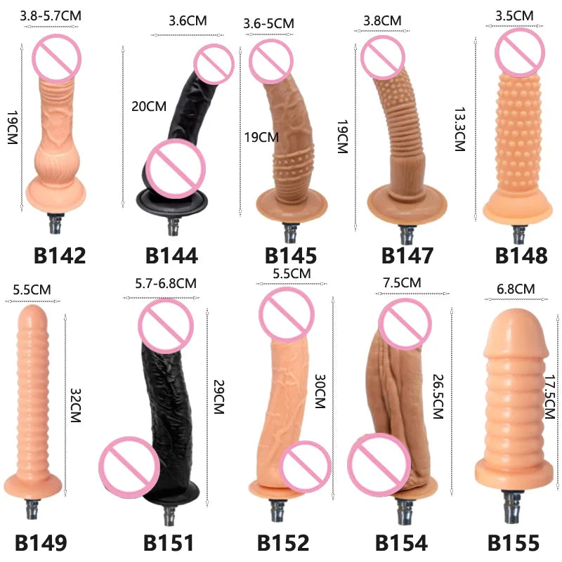 Sex Machine Dildos Attachments