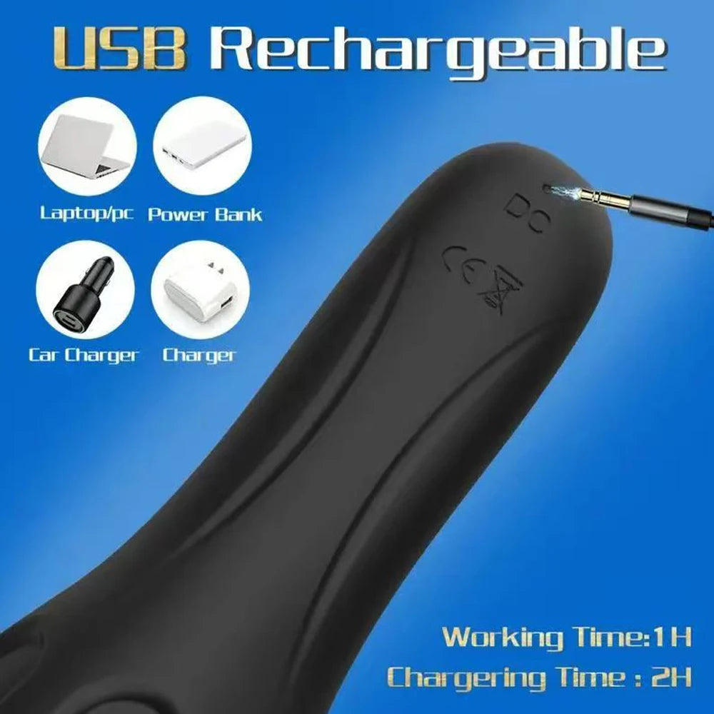 Male Penis Vibrator with Tongue Licking