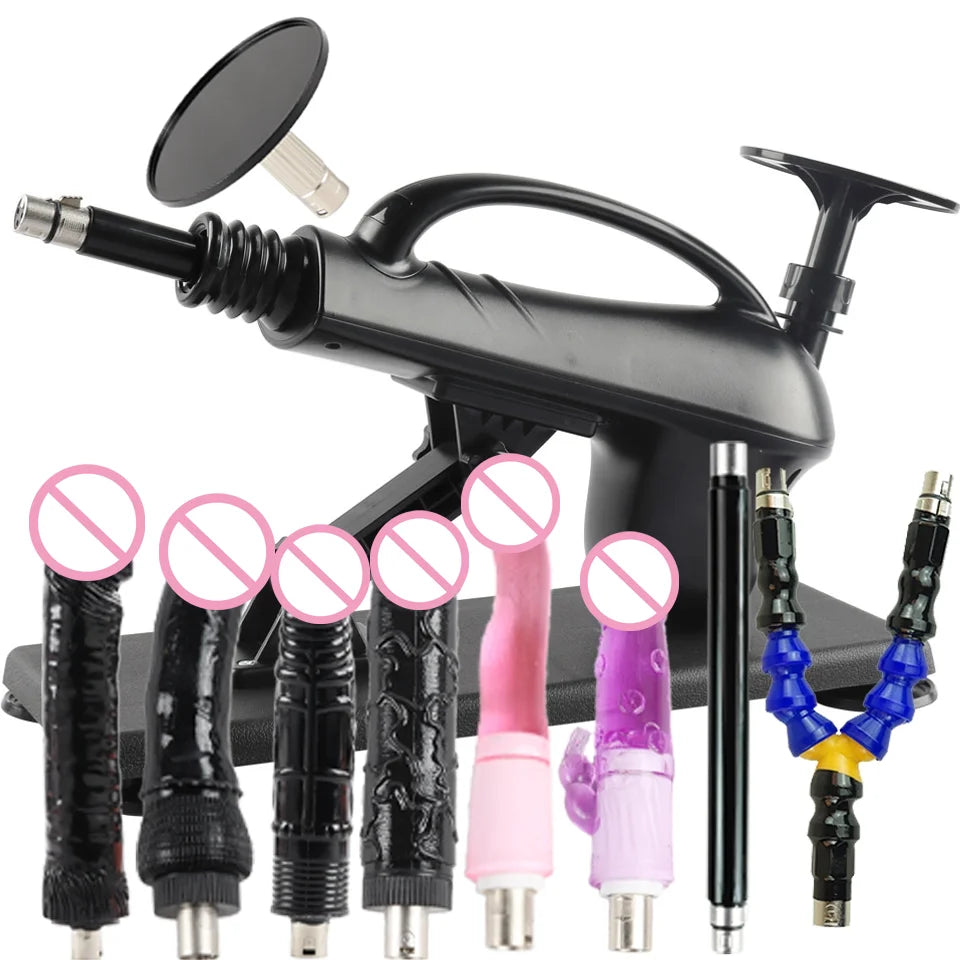 Portable Automatic Sex Machine with Dildos Sets