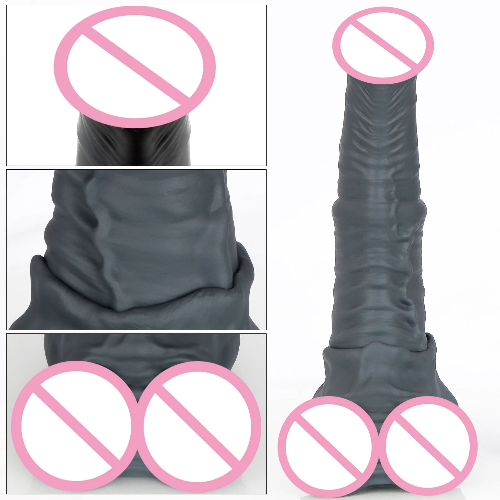 Big Silicone Soft Dog Dildo
