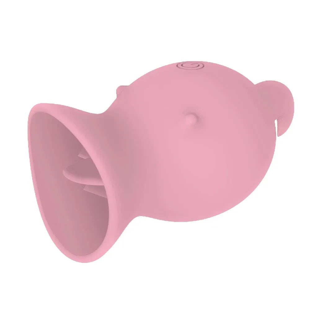 Tongue Vibrator Nipple Pussy Clitoris Stimulator