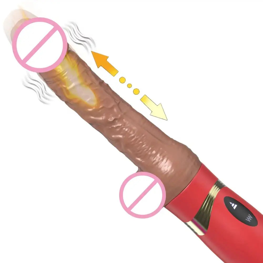 Vibrator Thrusting Dildo with multiple vibration modes