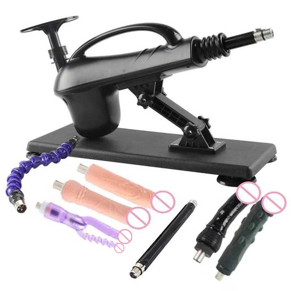 Portable Automatic Sex Machine with Dildos Sets