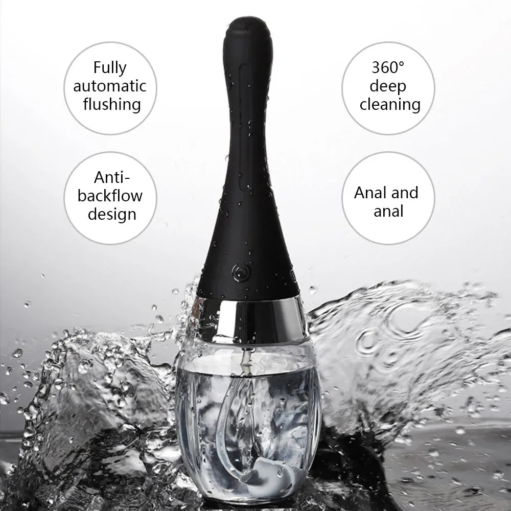 Electric Vaginal Douche Automatic Anal Cleaning Tool Enema Irrigator Female Vaginal Cleaner Feminine Hygiene Sex Toys for Adults