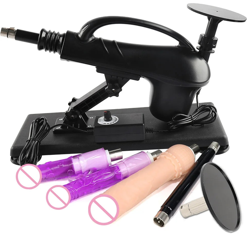Portable Automatic Sex Machine with Dildos Sets