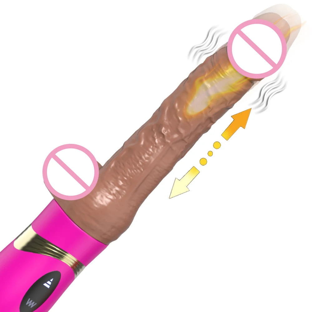Vibrator Thrusting Dildo with multiple vibration modes