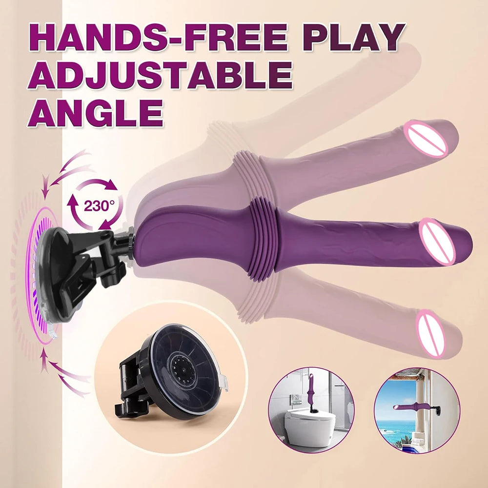 Thrusting Realistic Dildo Vibrator