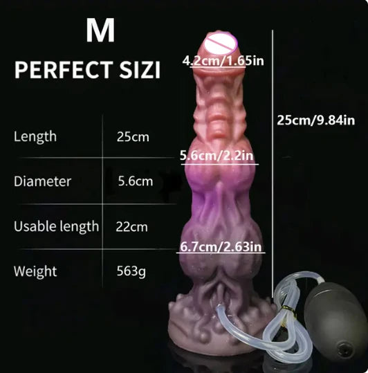 S/M/L Animal Ejaculating Dildo With Suction Cup Squirting