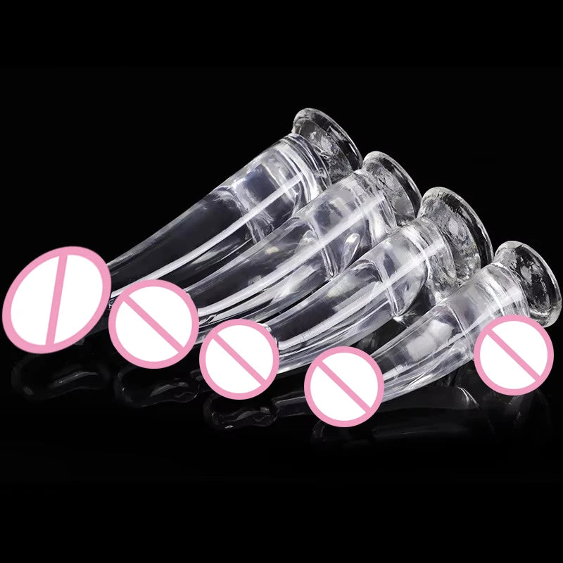 Crystal Simulation Dildo 4size Realistic