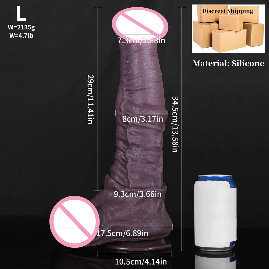 Big Silicone Soft Dog Dildo