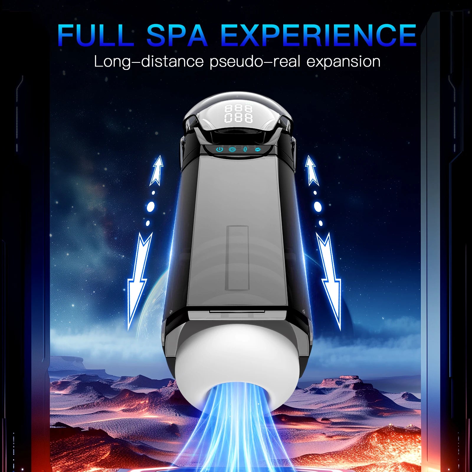 Mens Sex Toys 9 Sucking Thrusting Vibrating