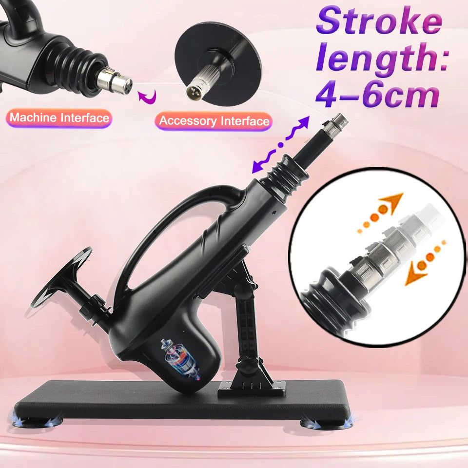 Portable Automatic Sex Machine with Dildos Sets