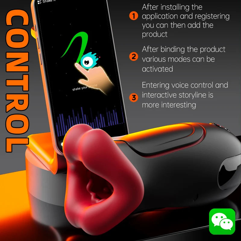 APP Remote Glans Masturbation Vibrator