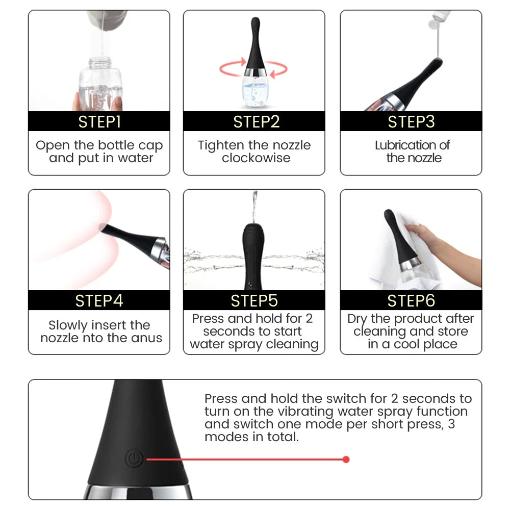 Electric Vaginal Douche Fully Automatic Anal Cleaning Tool