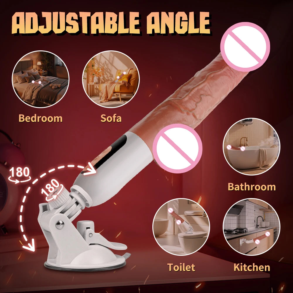 Sex Machine Thrusting Biggg Dildo