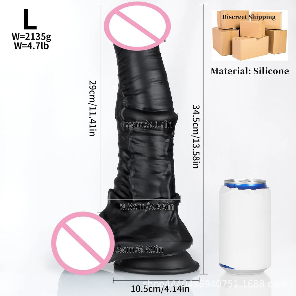 Big Silicone Soft Dog Dildo