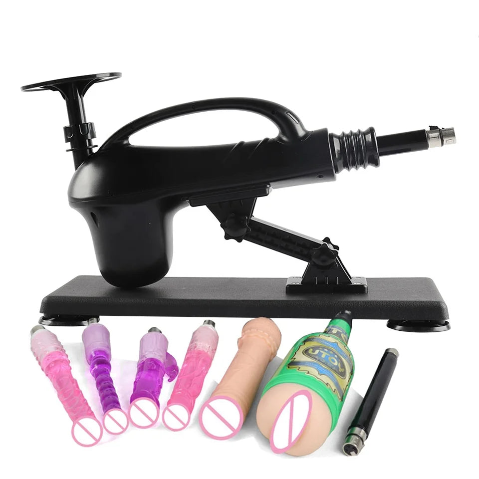 Portable Automatic Sex Machine with Dildos Sets