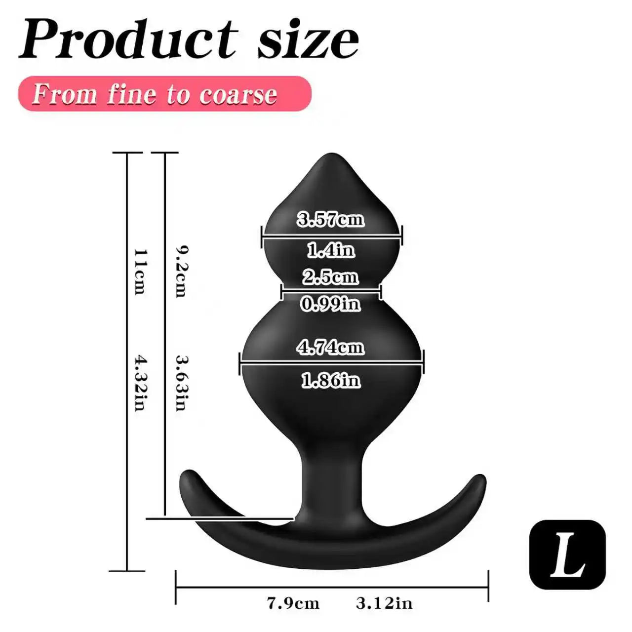 Anal Plug with Steel Balls Butt Plug Anal