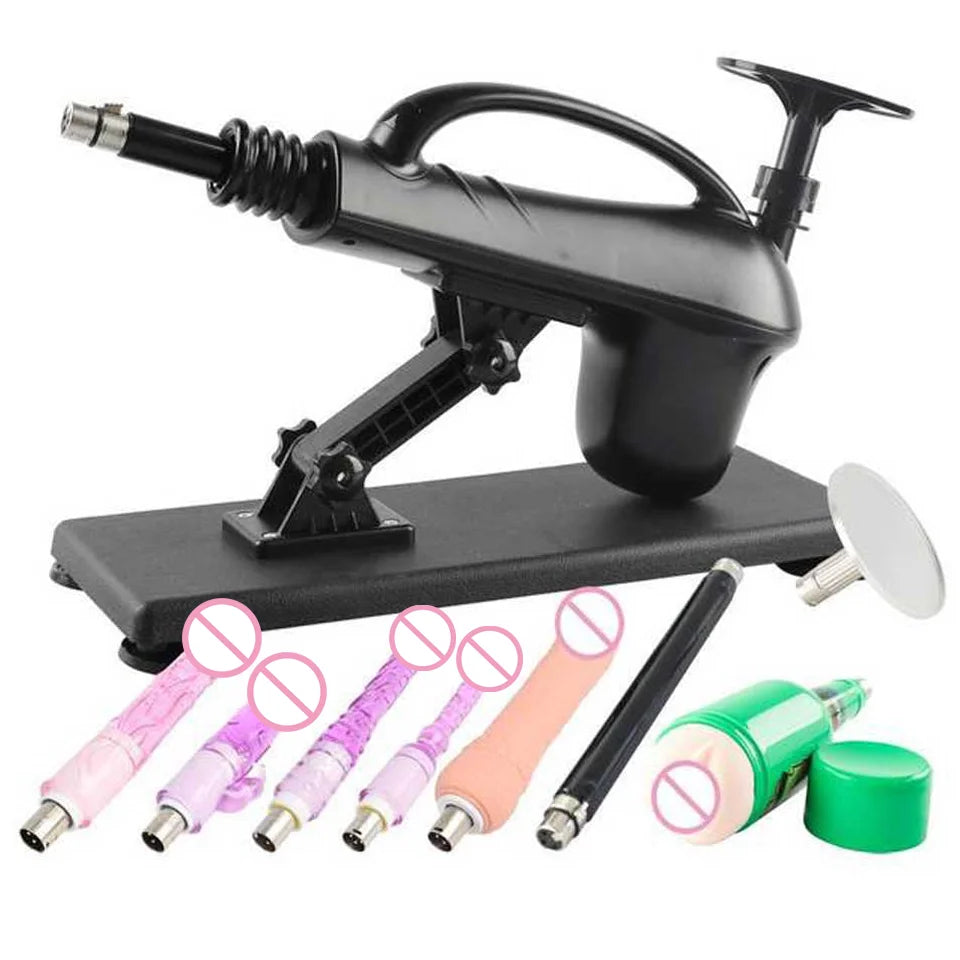 Portable Automatic Sex Machine with Dildos Sets