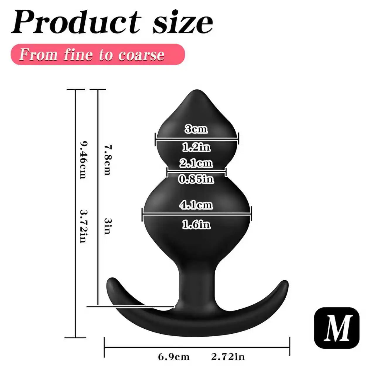 Anal Plug with Steel Balls Butt Plug Anal