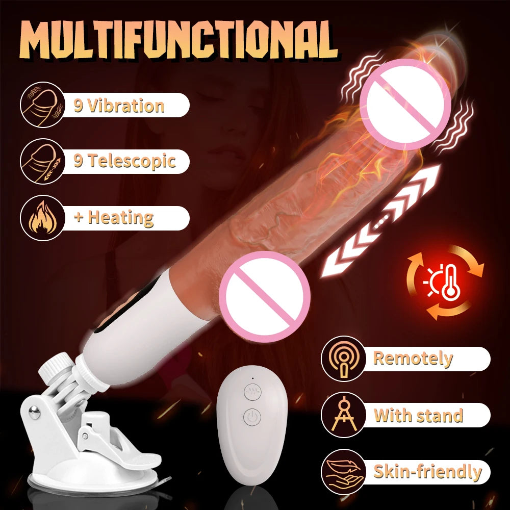 Sex Machine Thrusting Biggg Dildo