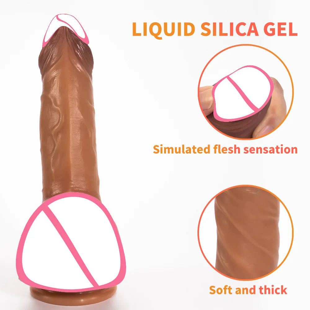 Squirt Dildo, Squirting through Water-Stored Scrotum,