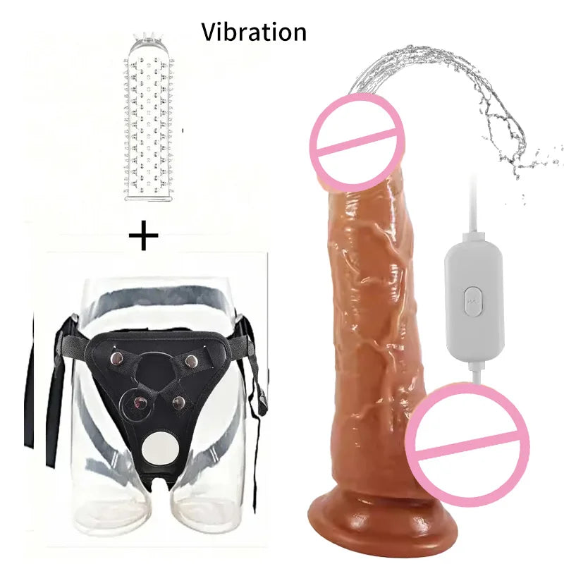 Realistic Squirting Dildo Vibration