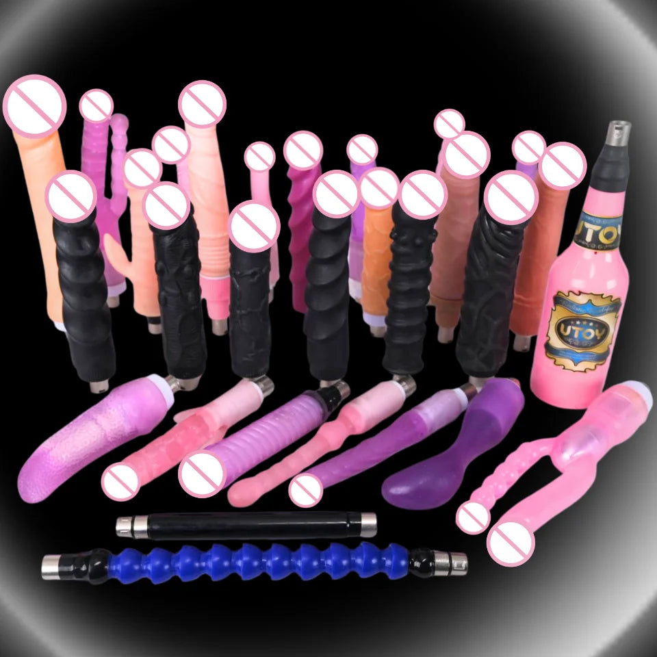 Dildos sets for thrusting sex  machine