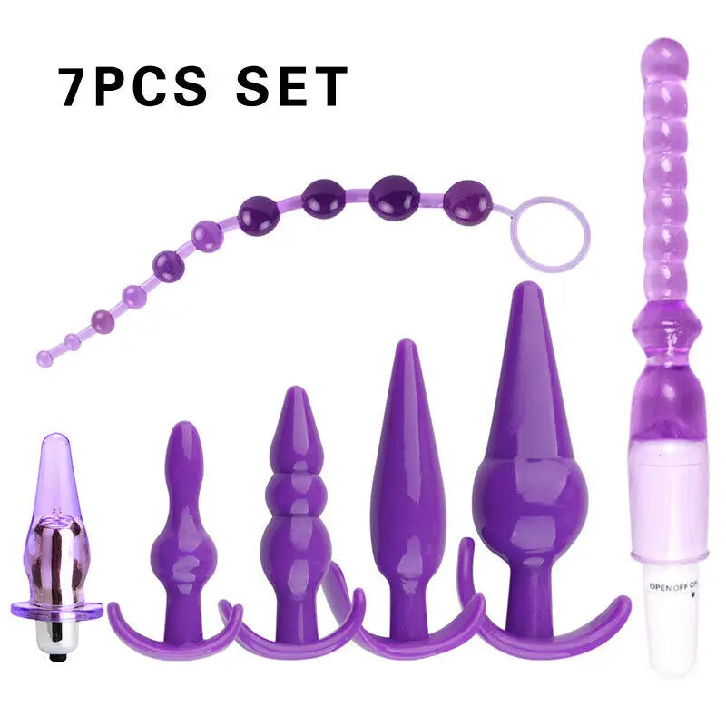 7pcs Set Vibrator Anal Plug