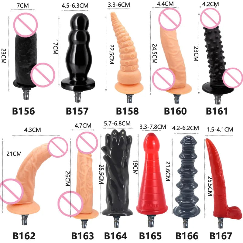 Sex Machine Dildos Attachments
