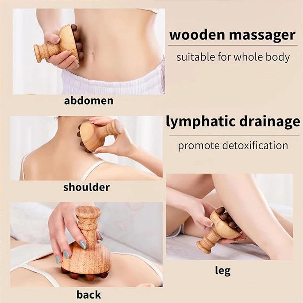 Lymphatic Drainage Massager Wood