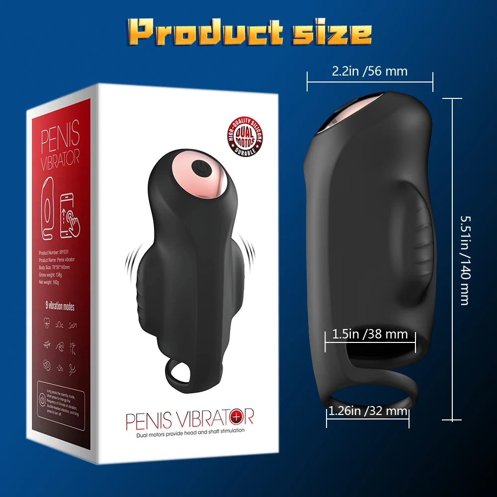 Male Masturbator Glans Vibrators APP Remote Control