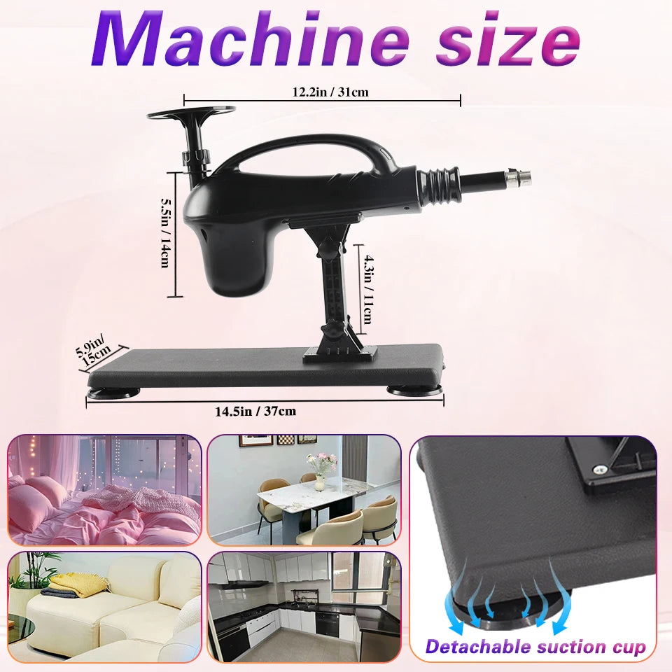 Portable Automatic Sex Machine with Dildos Sets