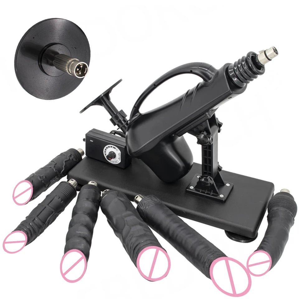 Portable Automatic Sex Machine with Dildos Sets