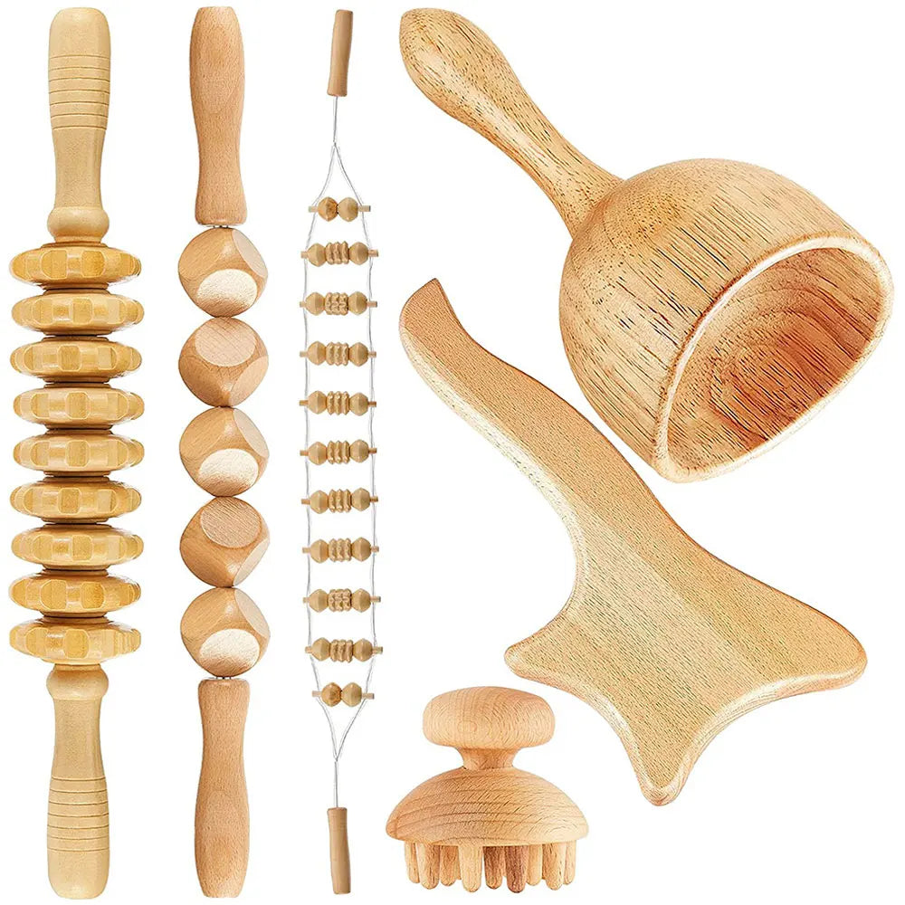 6 In 1 Wood Therapy Massage Tool