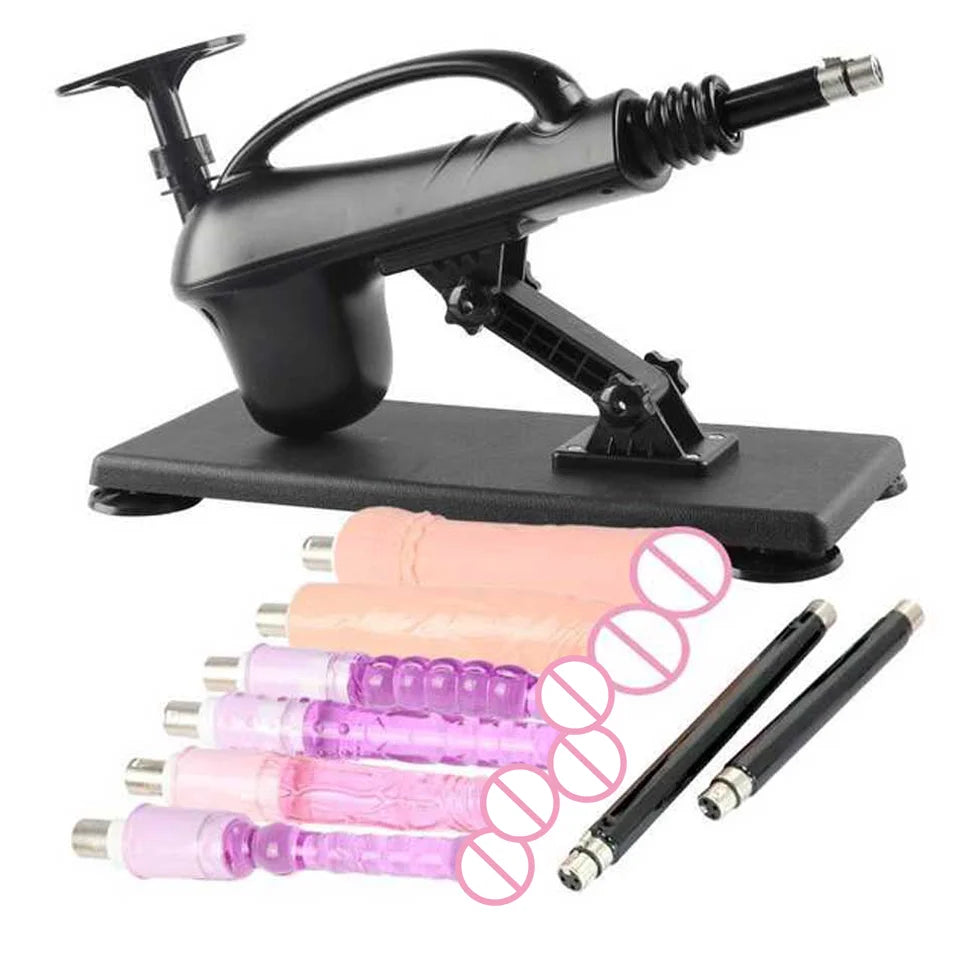 Portable Automatic Sex Machine with Dildos Sets