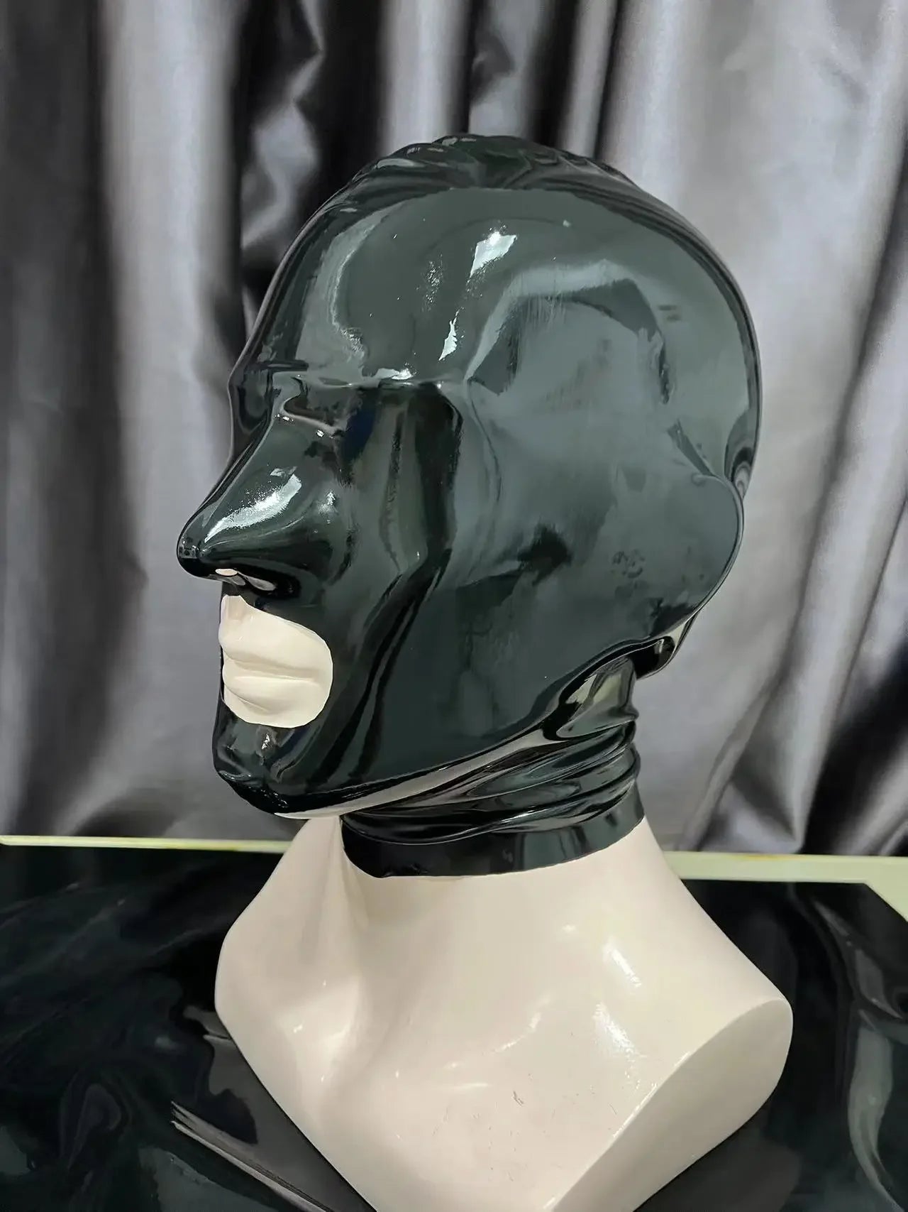Latex Mask Sexy Rubber Hood
