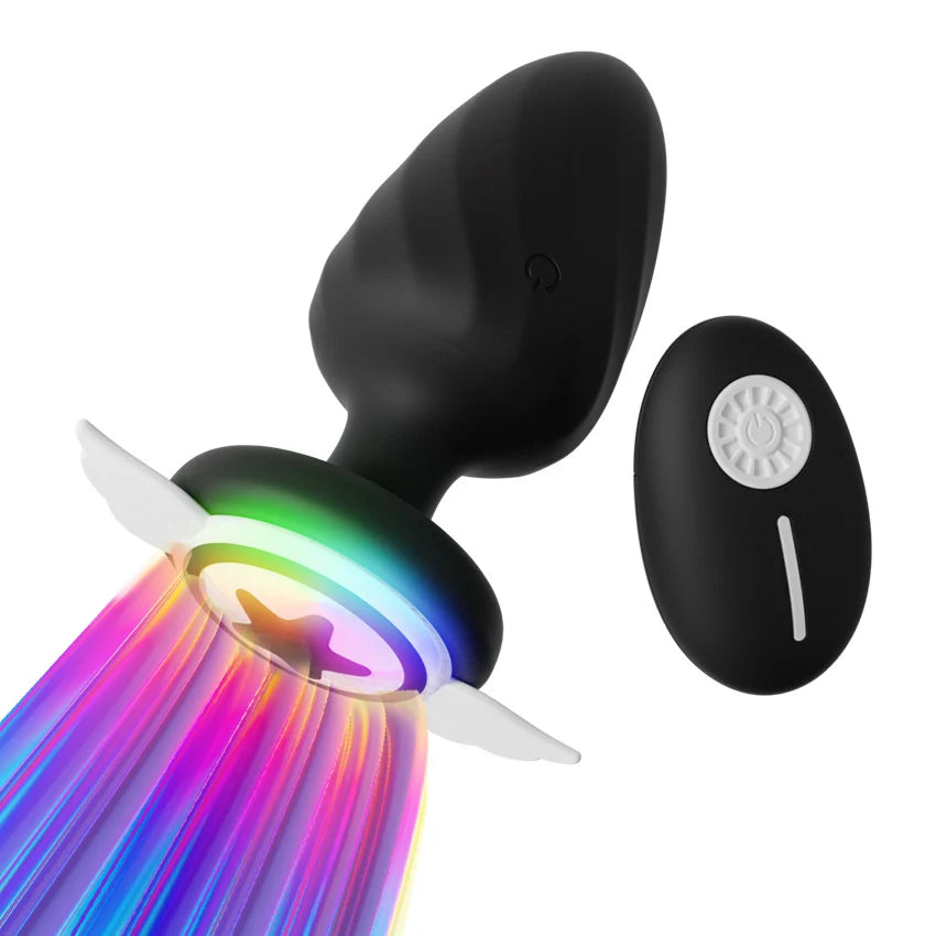 Anal Plug Vibrator LED APP Wireless Control
