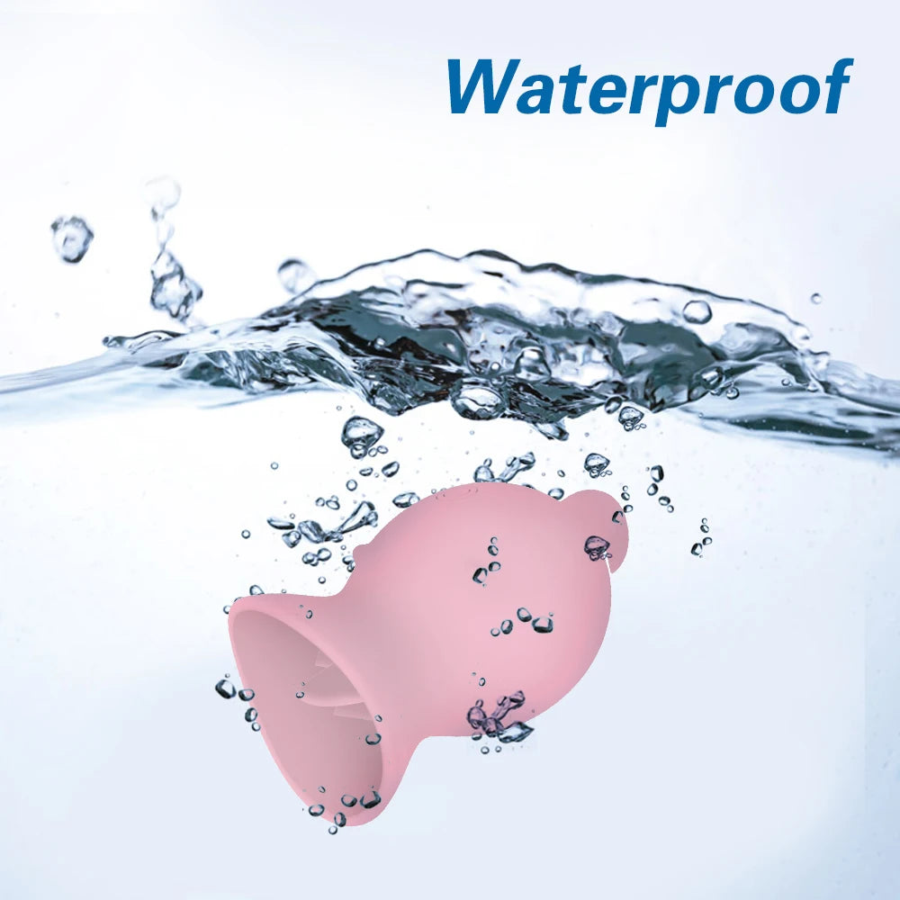 Tongue Vibrator Nipple Pussy Clitoris Stimulator